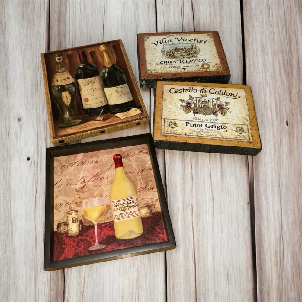 Wine-Themed Decorative Wall Art Set - Picture 1 of 1